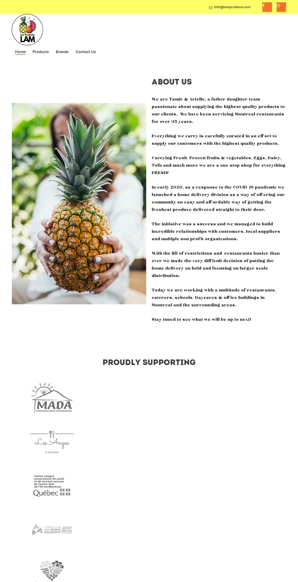 lamproduce.com shopify website screenshot