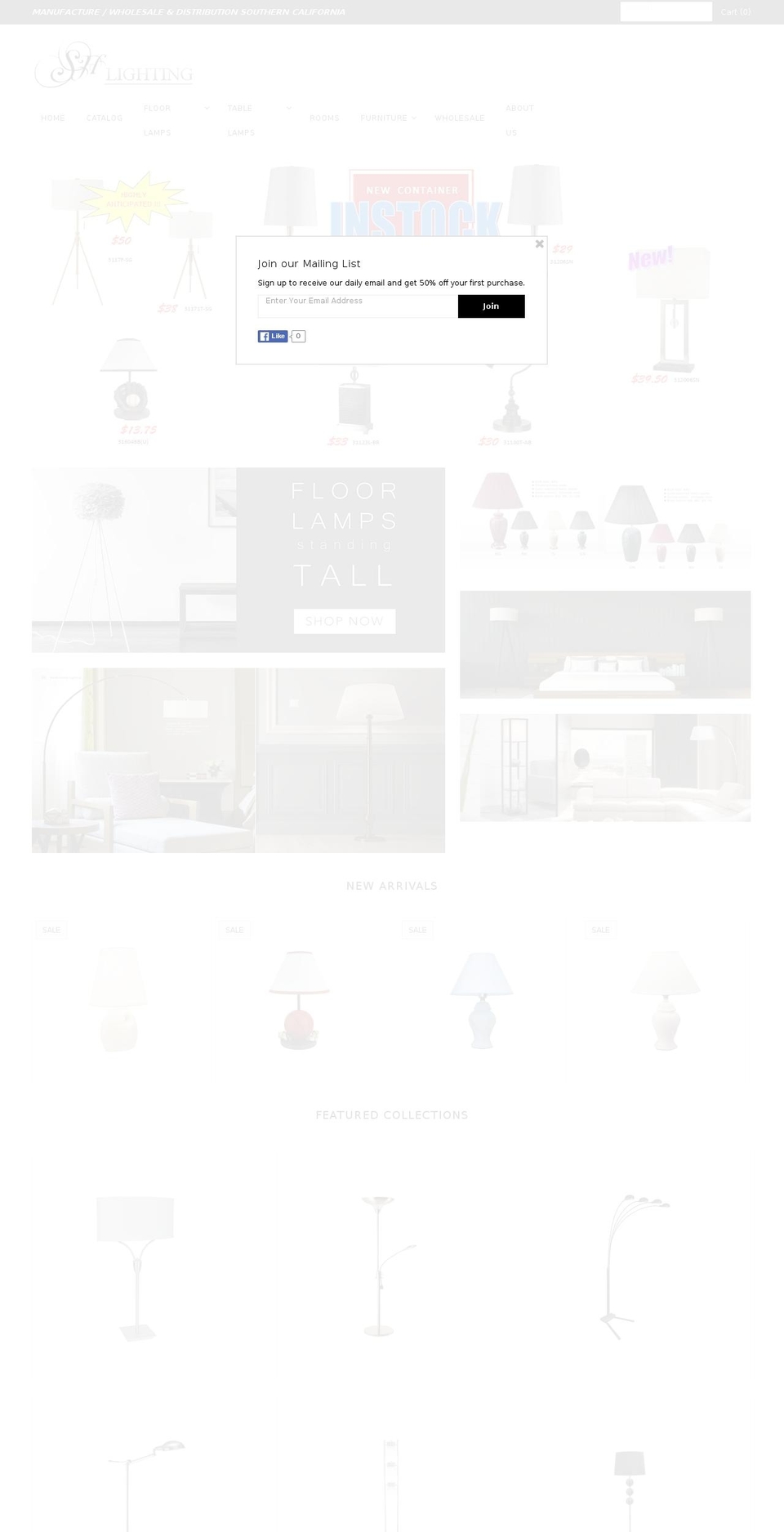 lampsco.com shopify website screenshot