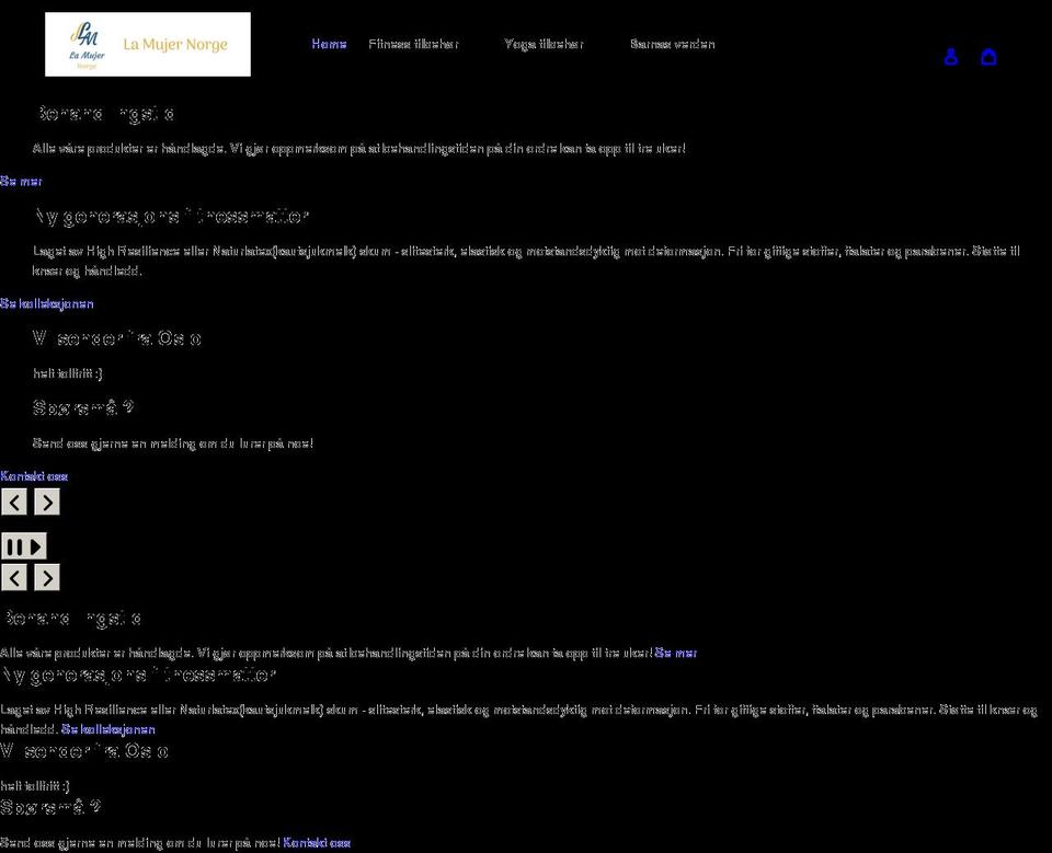 lamujernorge.com shopify website screenshot