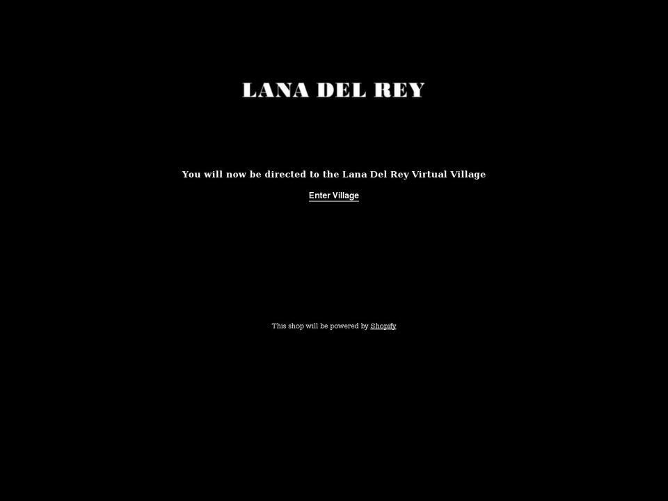 lana-del-rey-shop.myshopify.com shopify website screenshot
