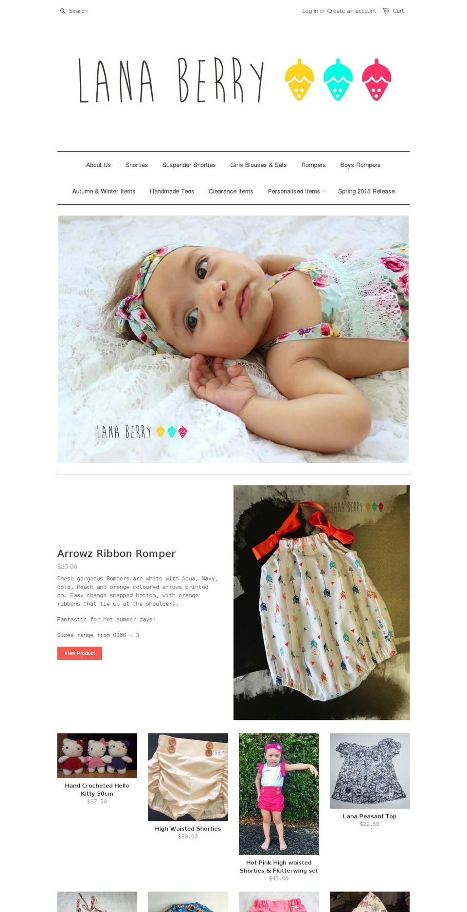 lanaberryclothing.com shopify website screenshot
