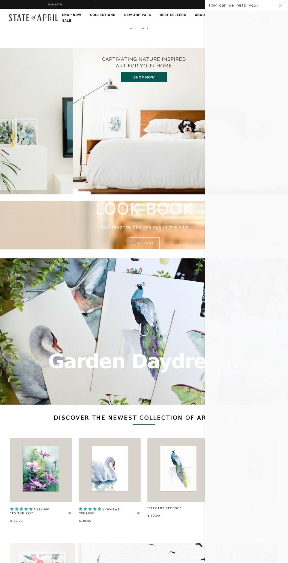 lanagibsonart.com — Shopify storefront screenshot