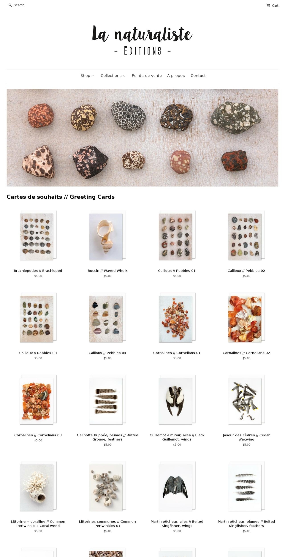 lanaturaliste-editions.com — Shopify storefront screenshot