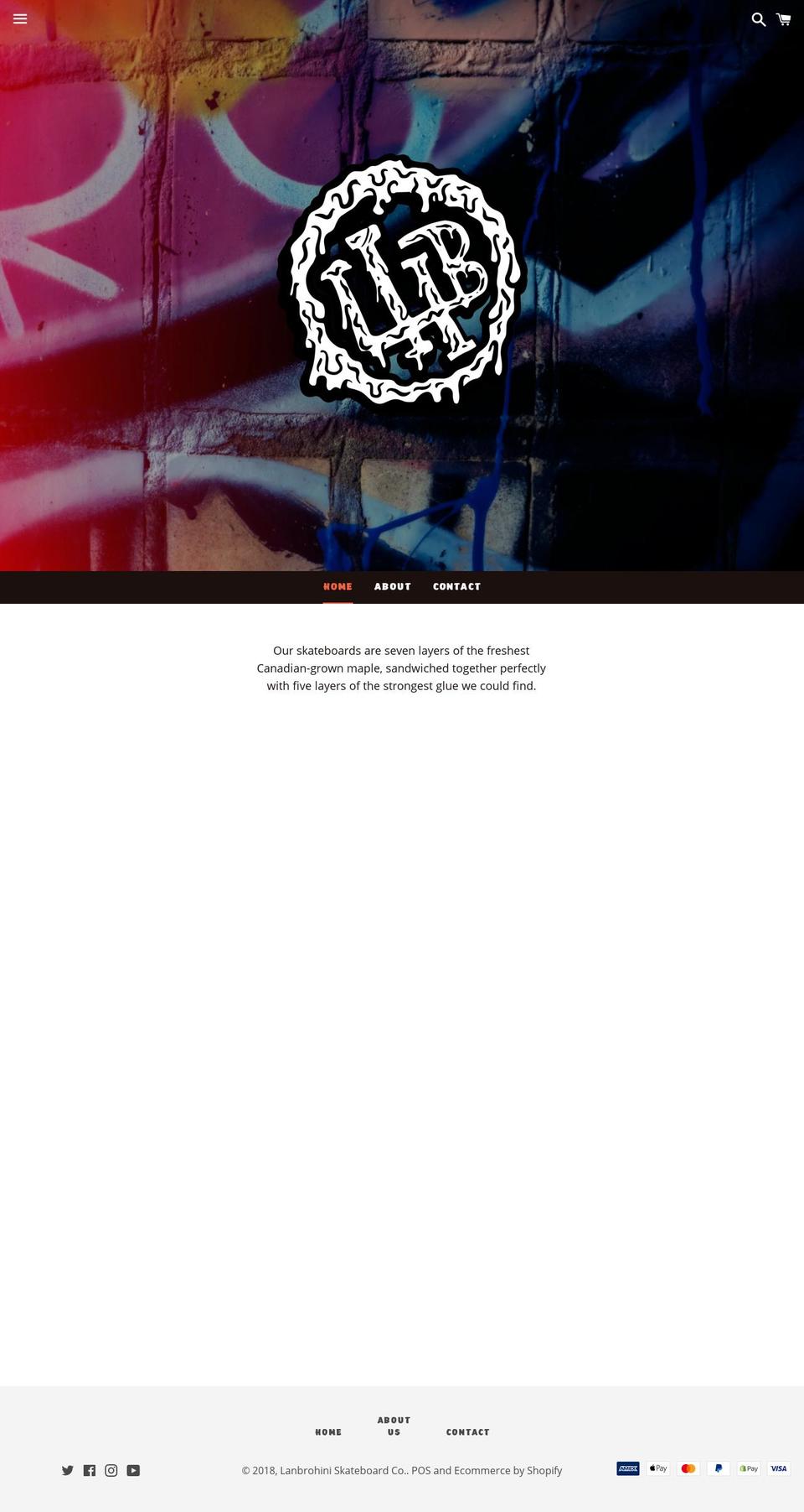 lanbrohini.com — Shopify storefront screenshot