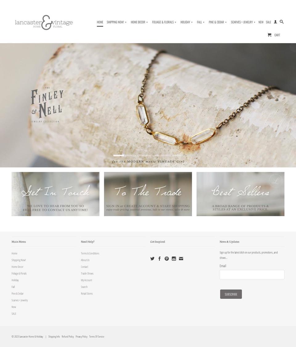 LH\u0026H Shopify theme site example lancasterandvintage.com