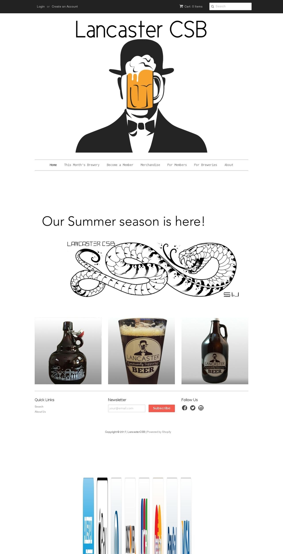 lancastercsb.com shopify website screenshot