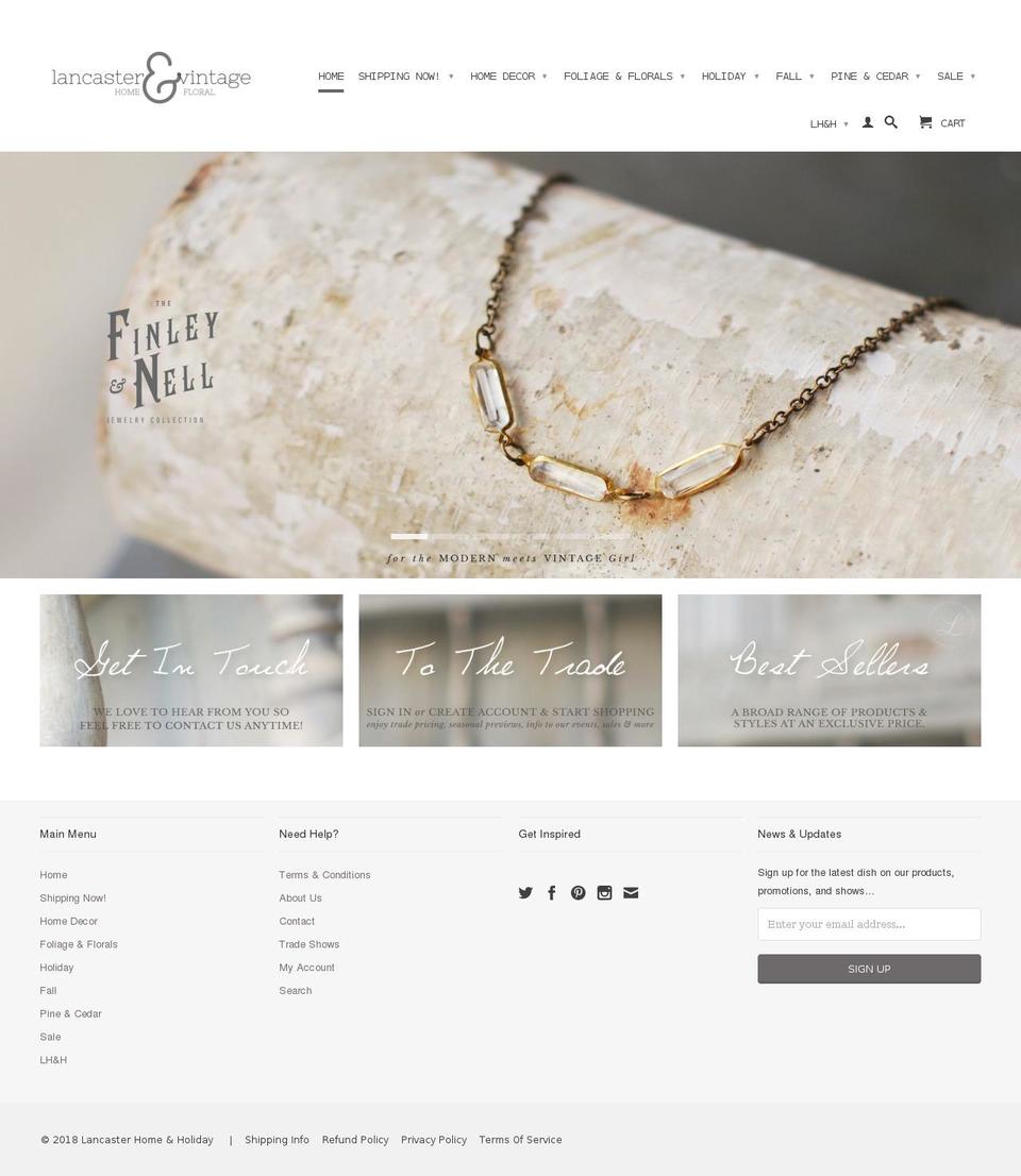 LH\u0026H Shopify theme site example lancasterhomeandholiday.com