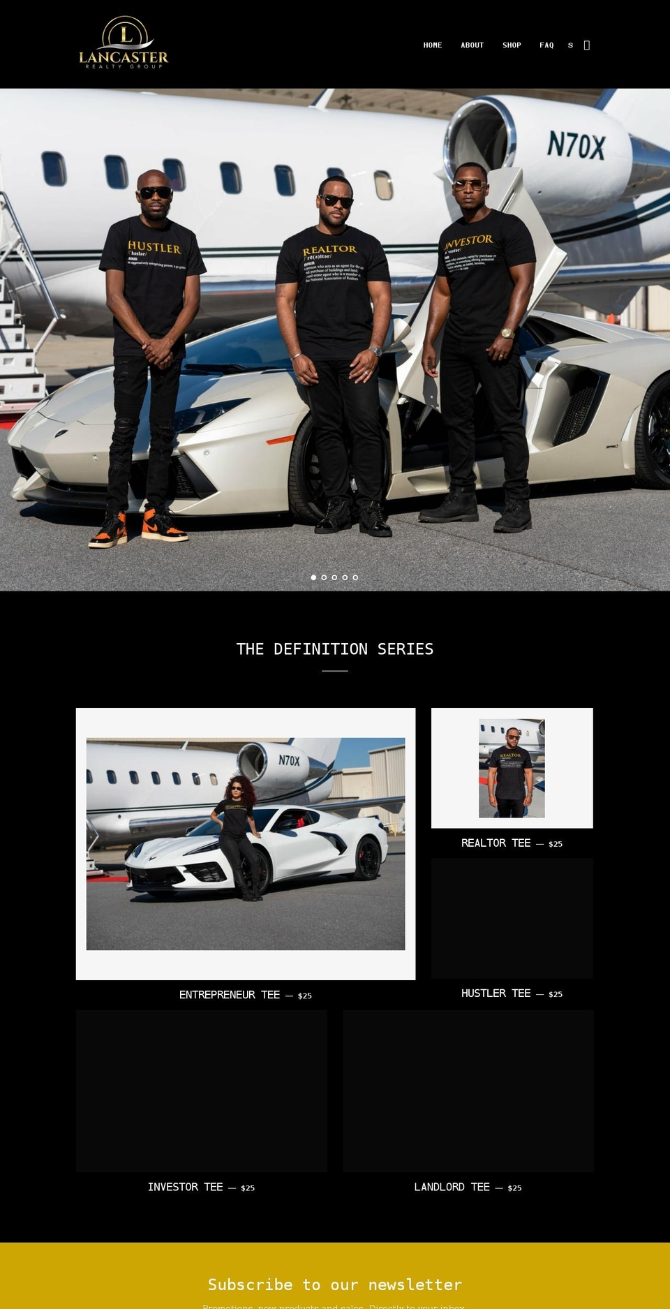 lancasterrealtygroupmerchandise.com shopify website screenshot