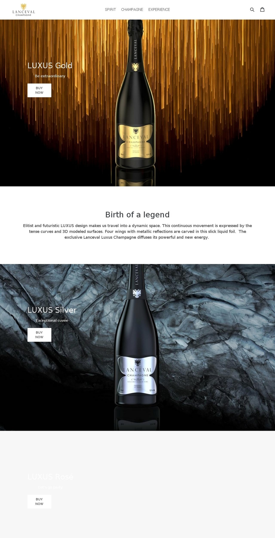 lanceval.com — Shopify storefront screenshot