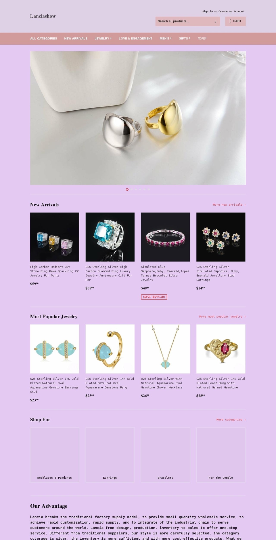 lanciashow.com shopify website screenshot