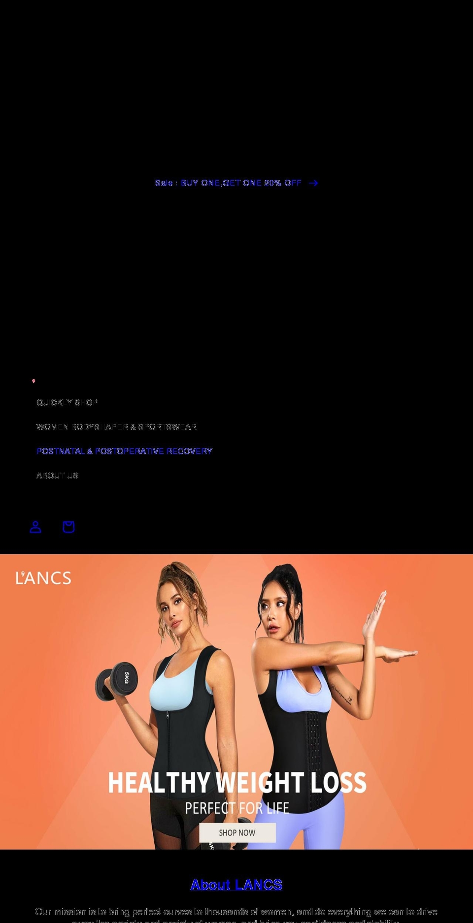 lancsclub.com shopify website screenshot