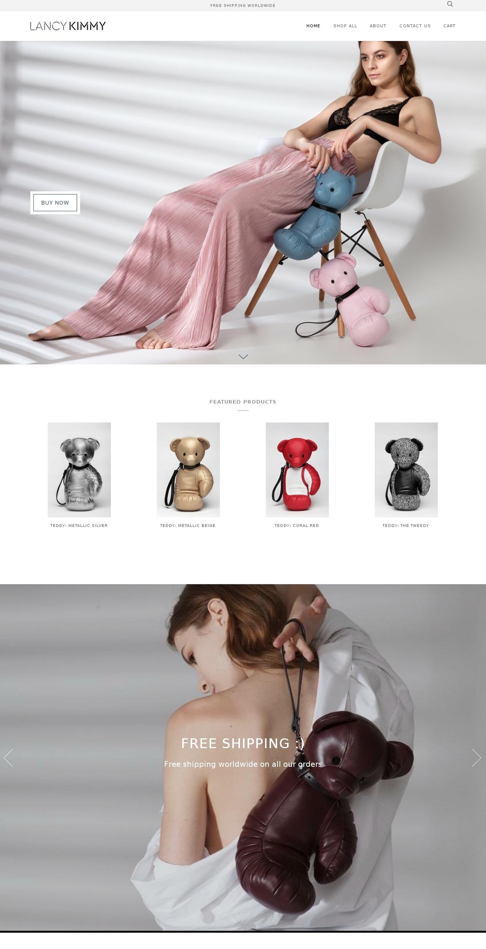 lancykimmy.com shopify website screenshot