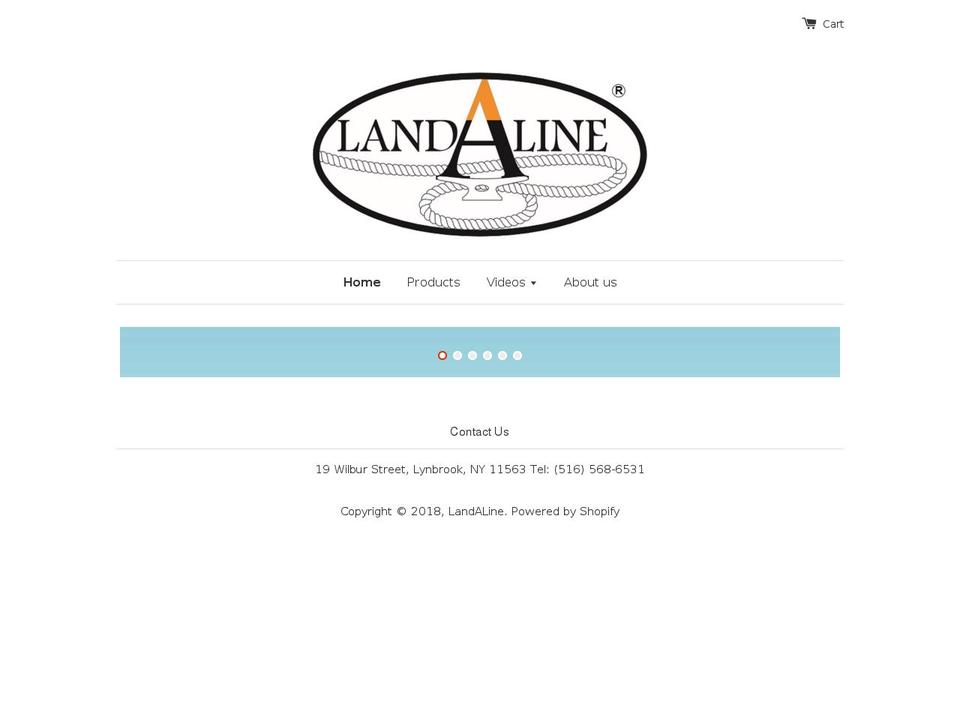 land-a-line.com shopify website screenshot