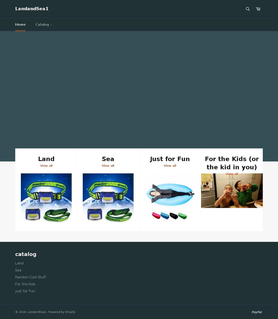 landandsea1.com — Shopify storefront screenshot