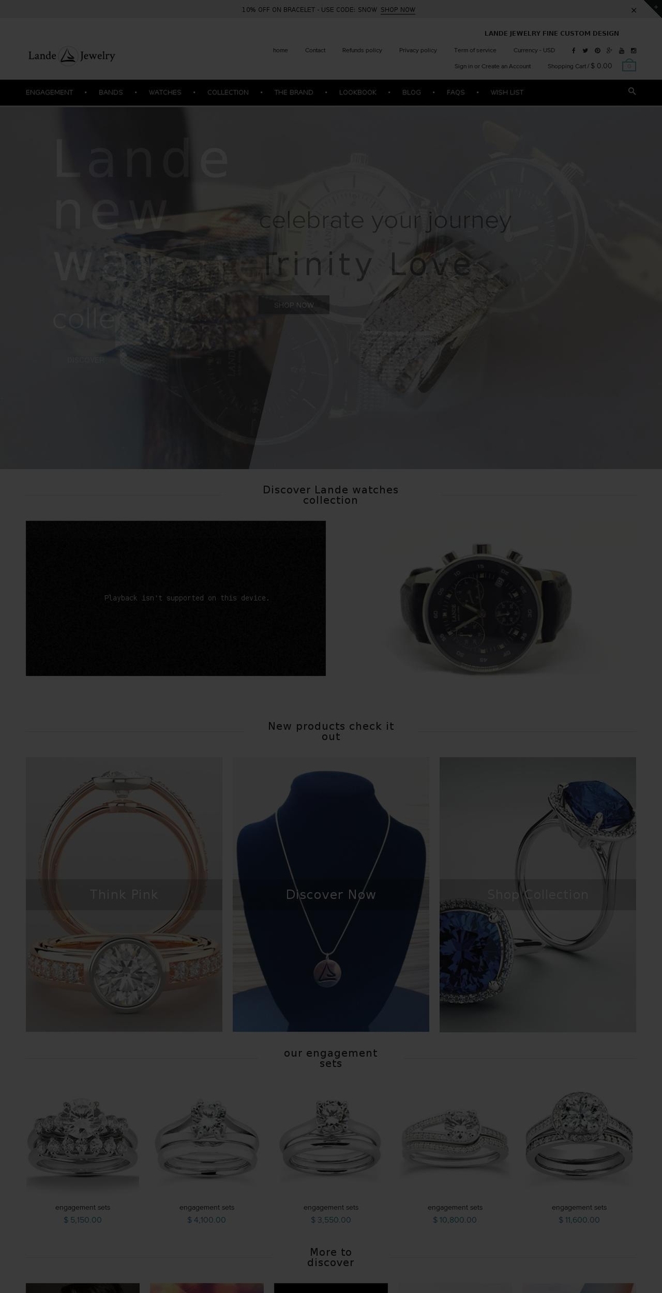 rt-material3-v1-4 Shopify theme site example landejewelry.com