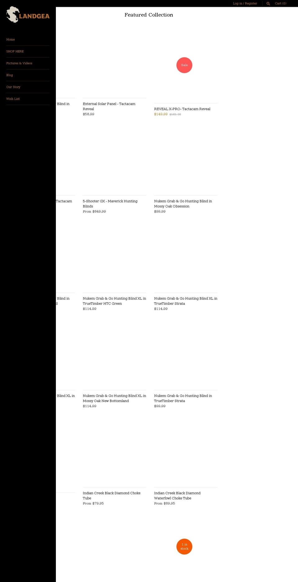 landgea.com shopify website screenshot