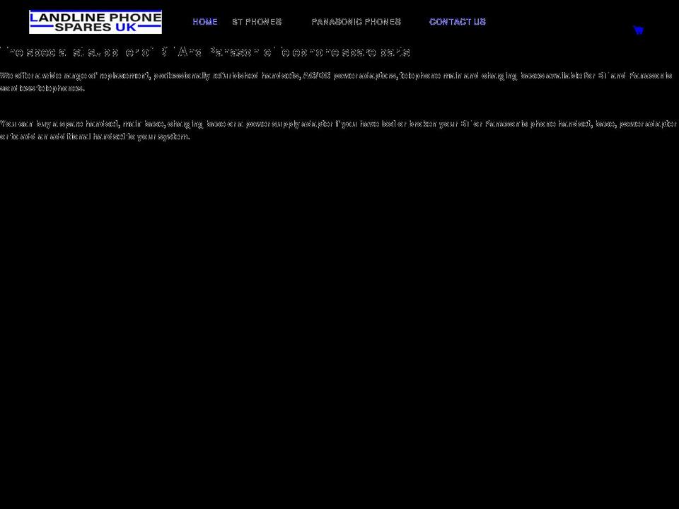 landlinephonespares.co.uk shopify website screenshot