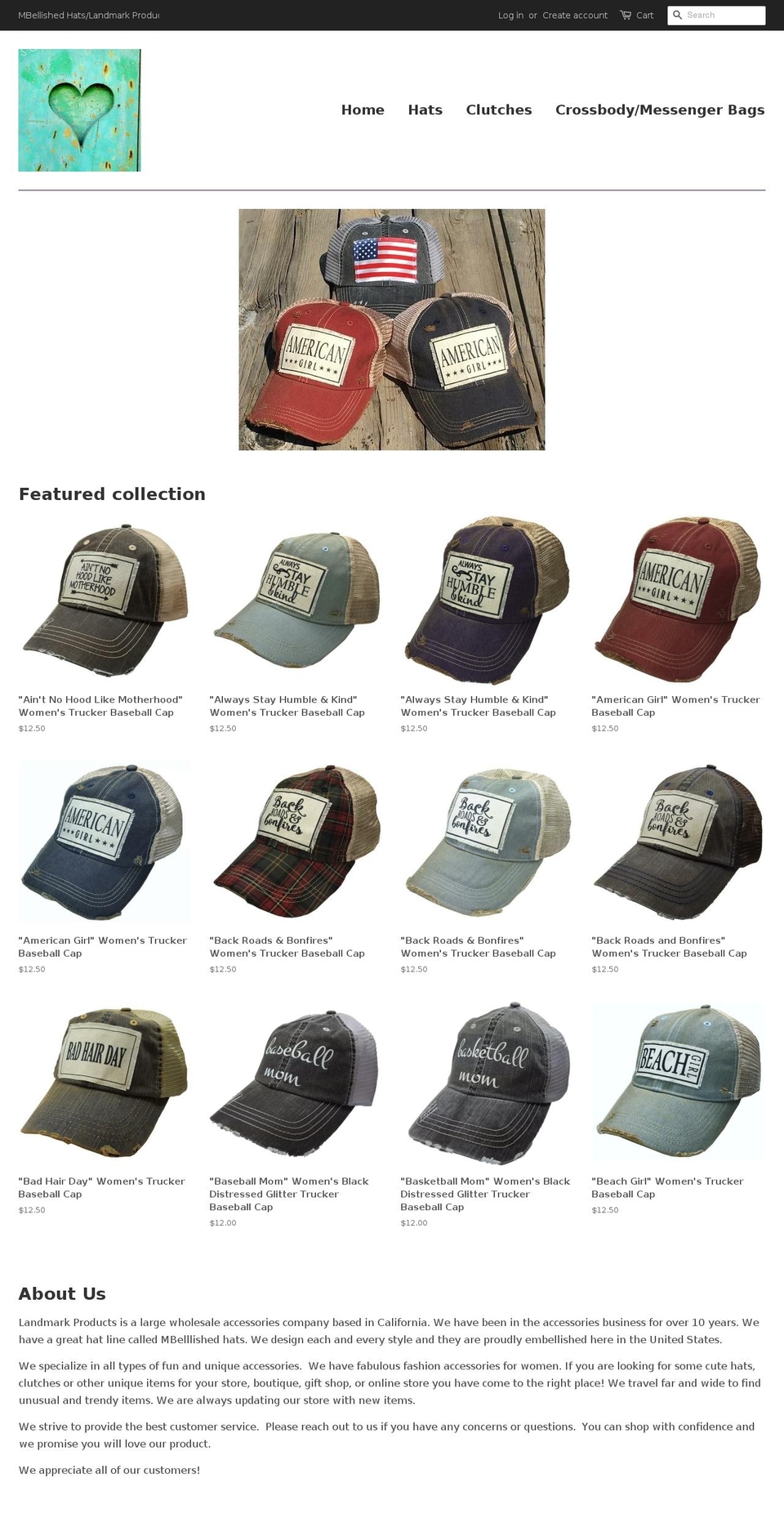 landmarkproductswholesale.com — Shopify storefront screenshot