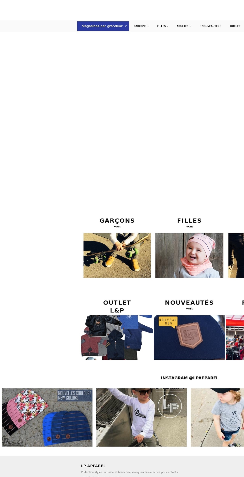 landpapparel.com — Shopify storefront screenshot