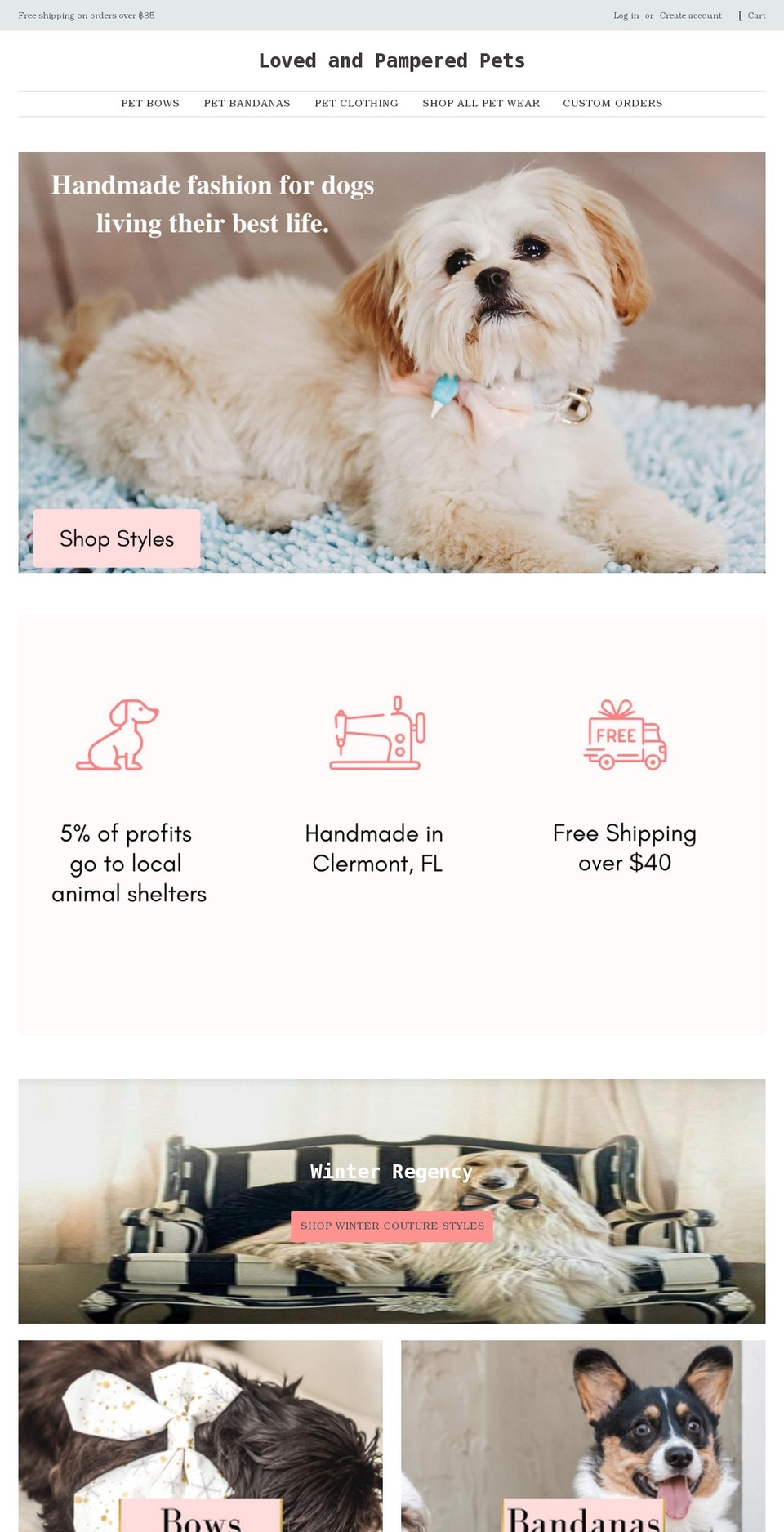 landppets.com shopify website screenshot