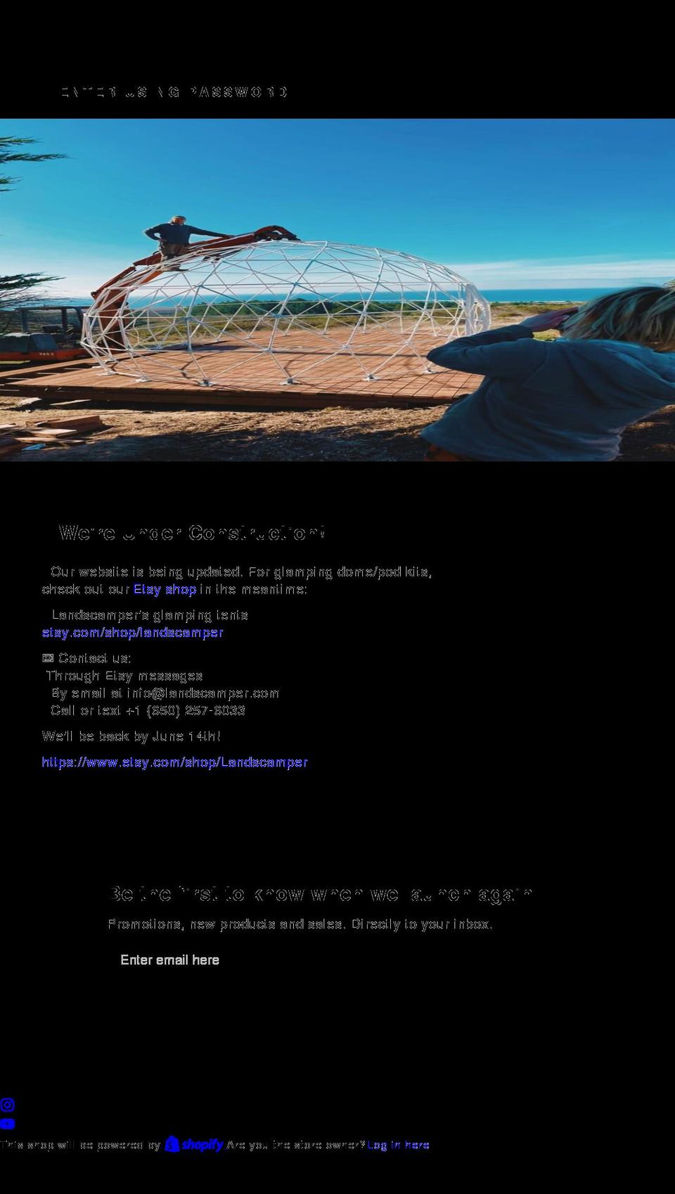 landscamper.com shopify website screenshot
