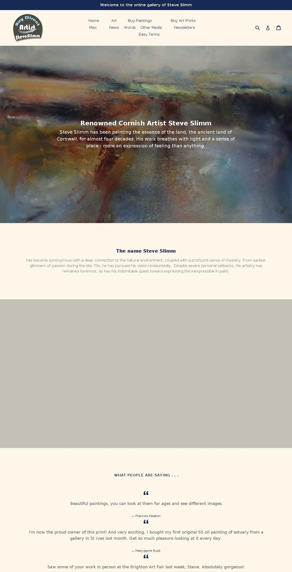 landscape-expressionism.com — Shopify storefront screenshot