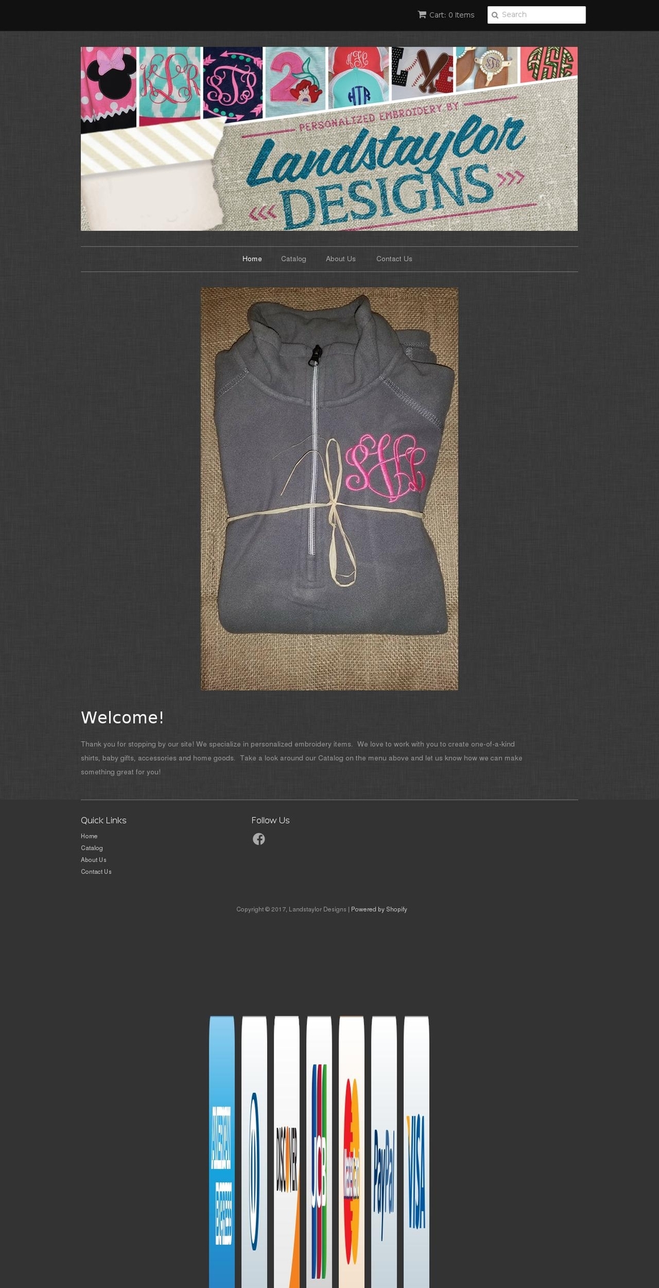 landstaylordesigns.com shopify website screenshot