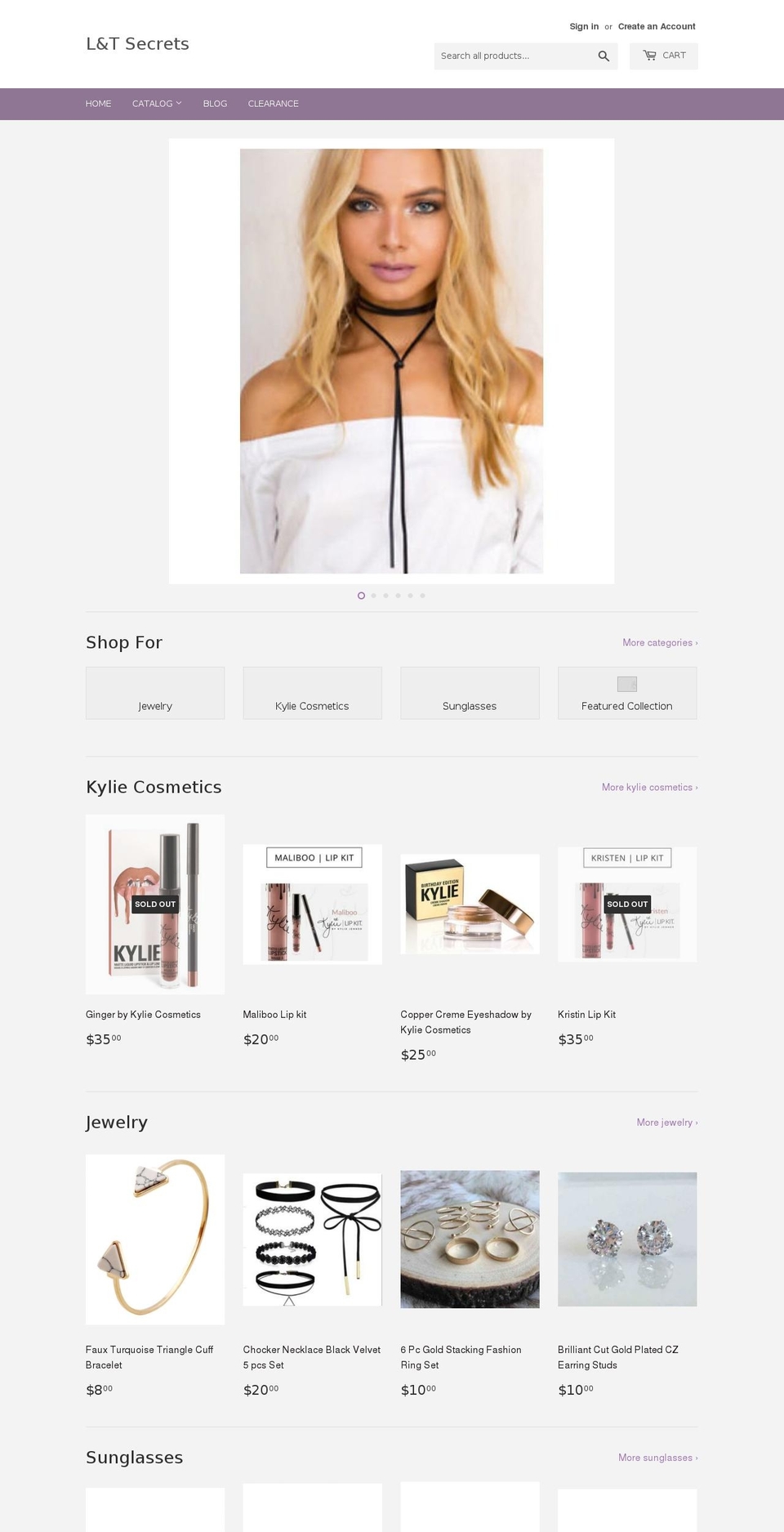 landtsecrets.com shopify website screenshot