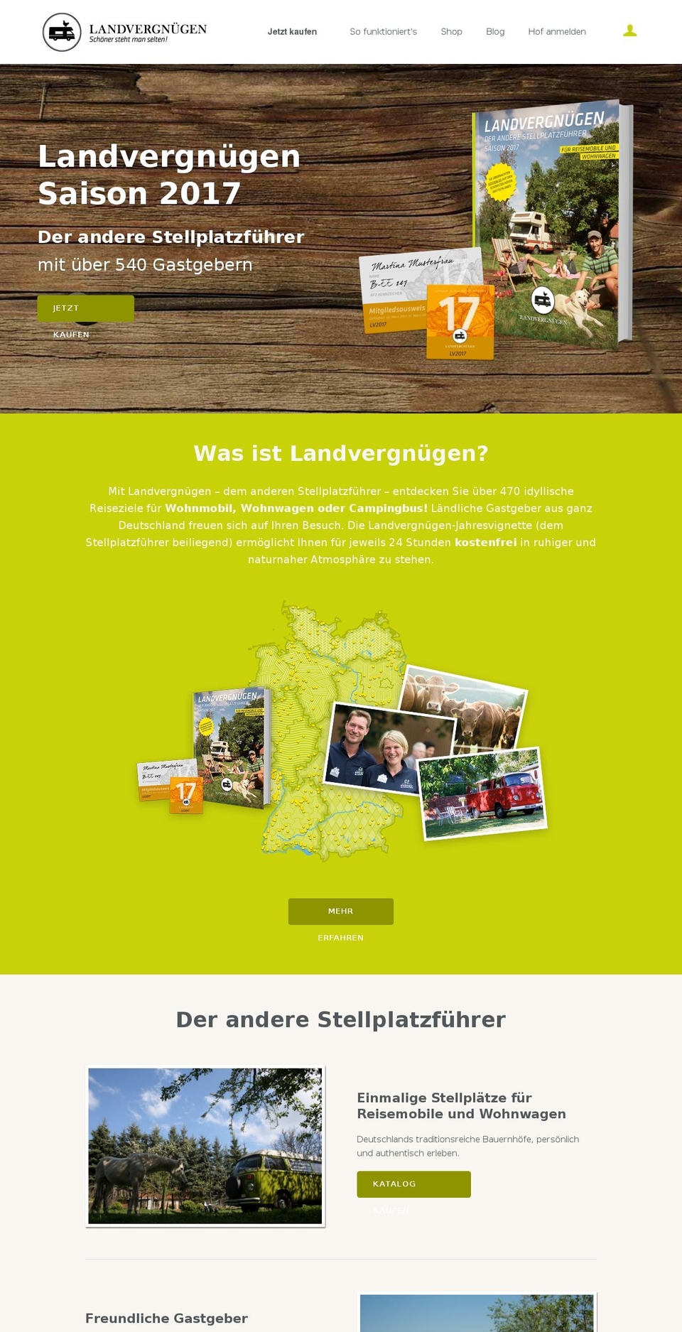 landvergnuegen.com shopify website screenshot