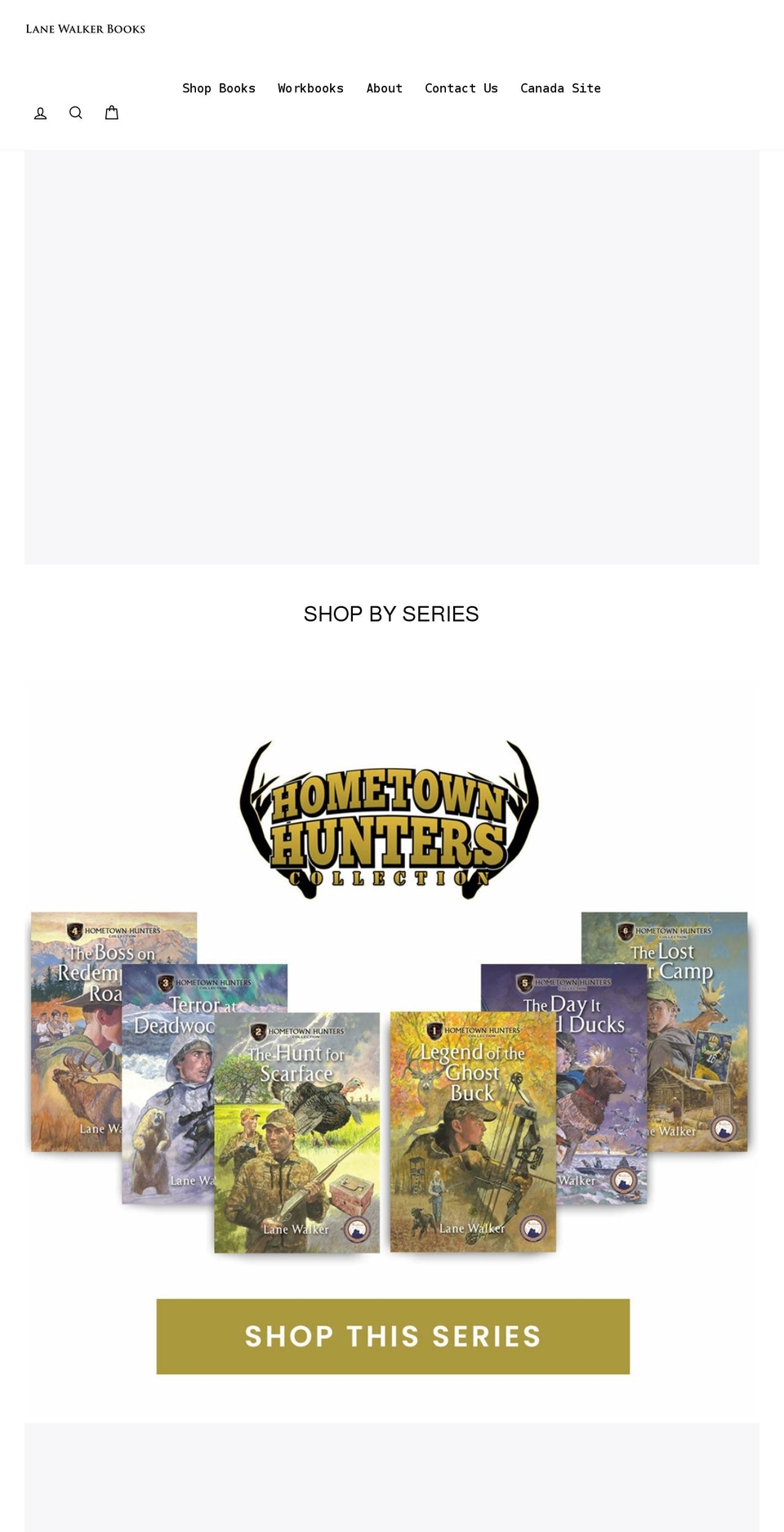 lanewalkerbooks.com shopify website screenshot