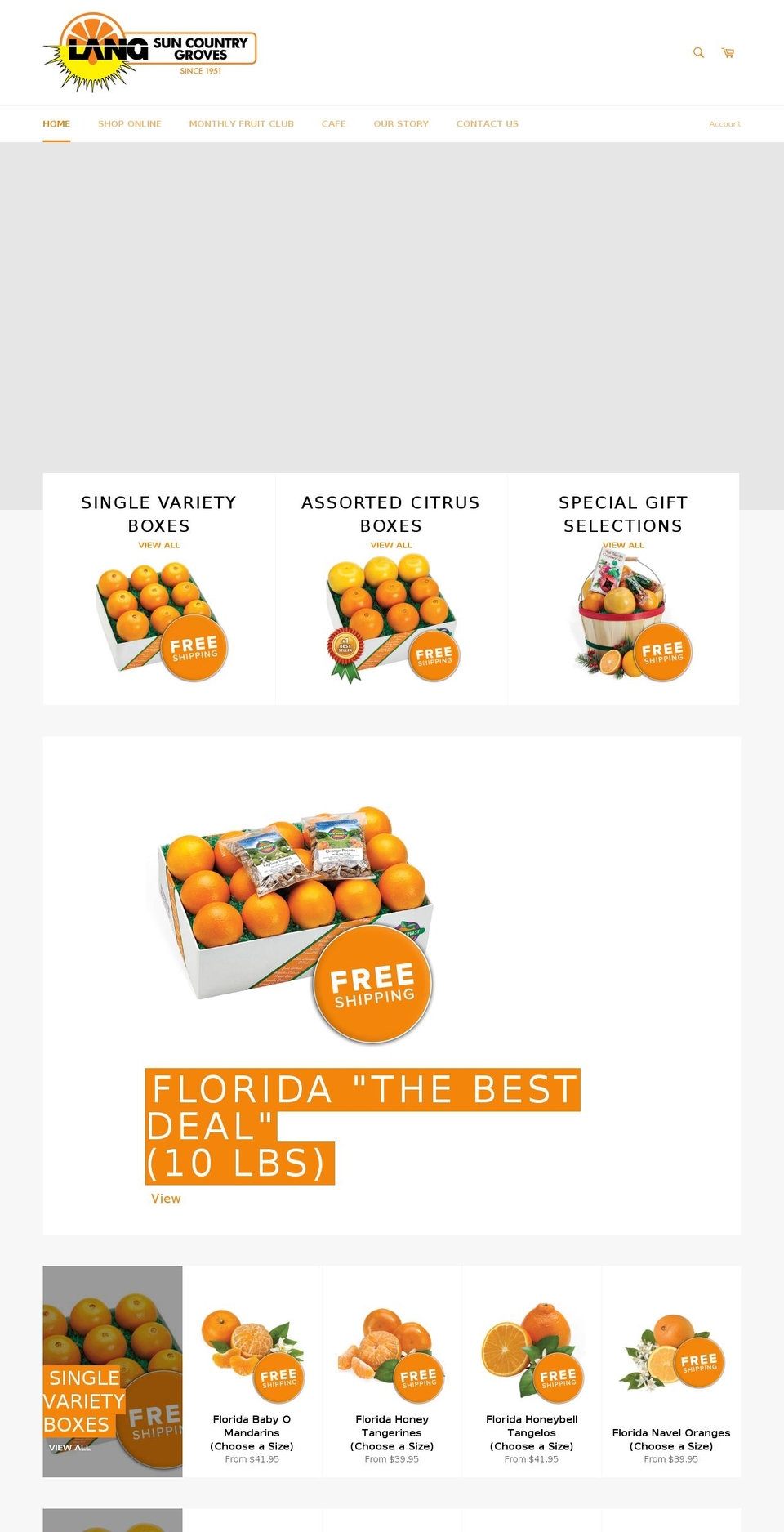 langcitrus.com — Shopify storefront screenshot