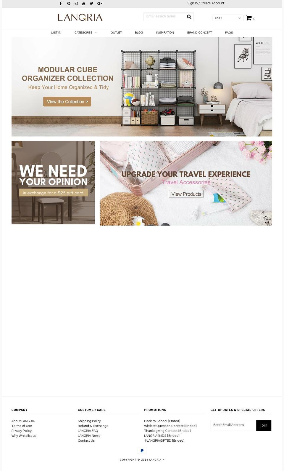 langria.com — Shopify storefront screenshot