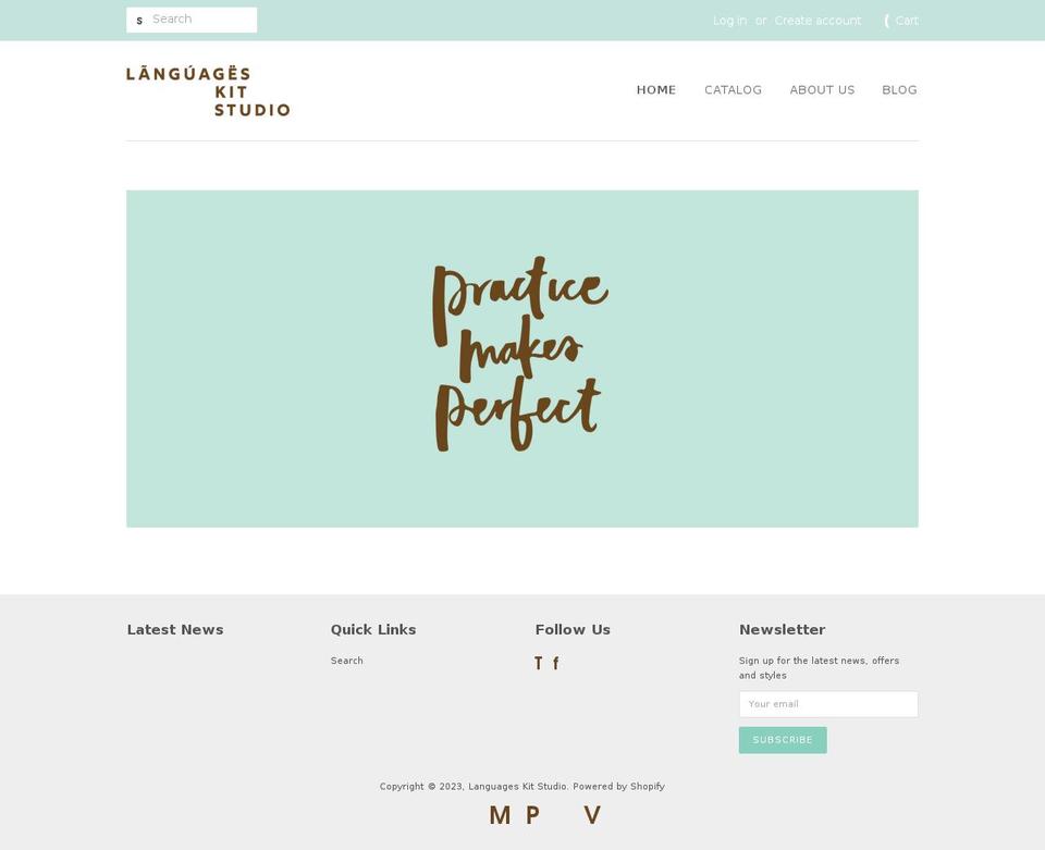 languageskitstudio.com — Shopify storefront screenshot