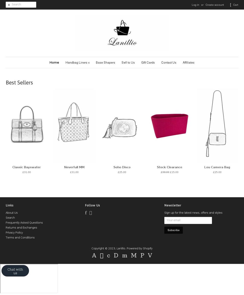 lanillio.com shopify website screenshot