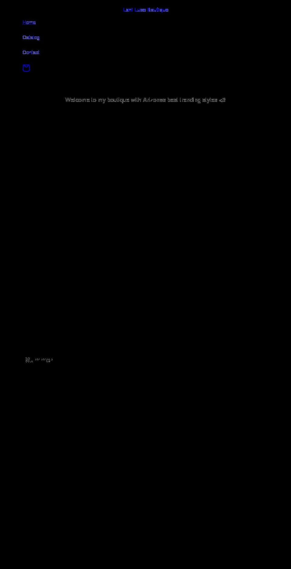 laniluxeboutique.com shopify website screenshot