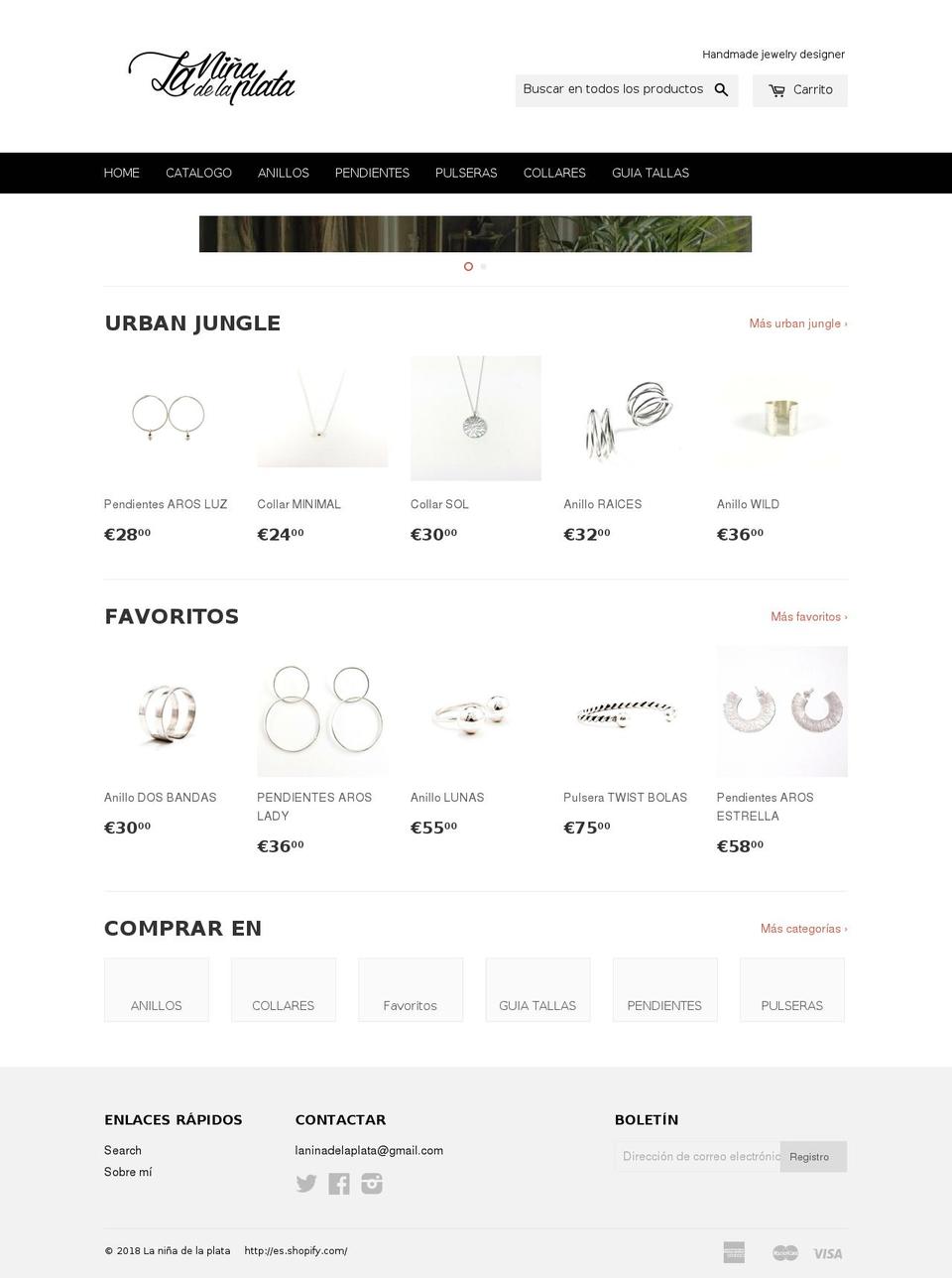 laninadelaplata.com — Shopify storefront screenshot