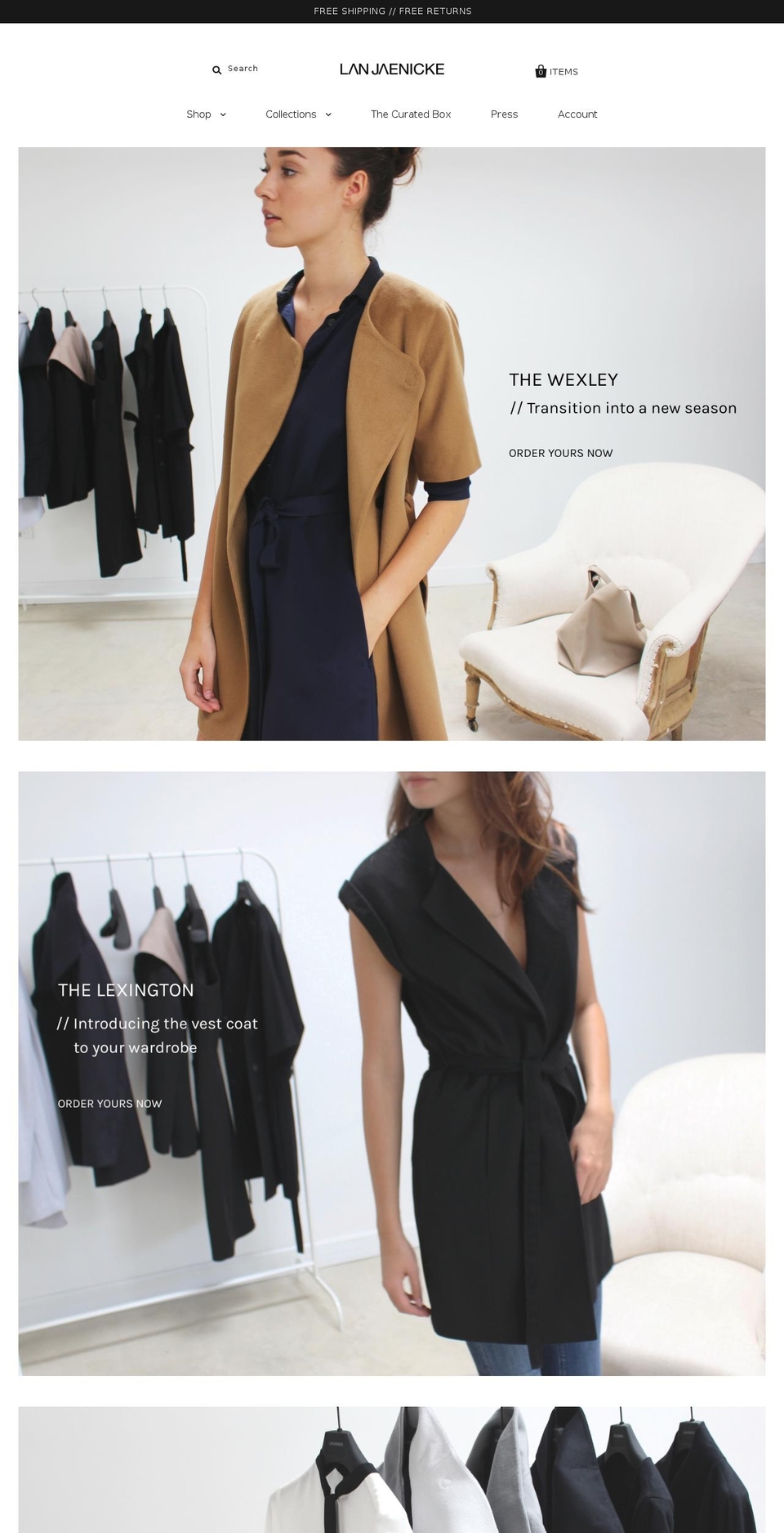 lanjaenicke.com shopify website screenshot