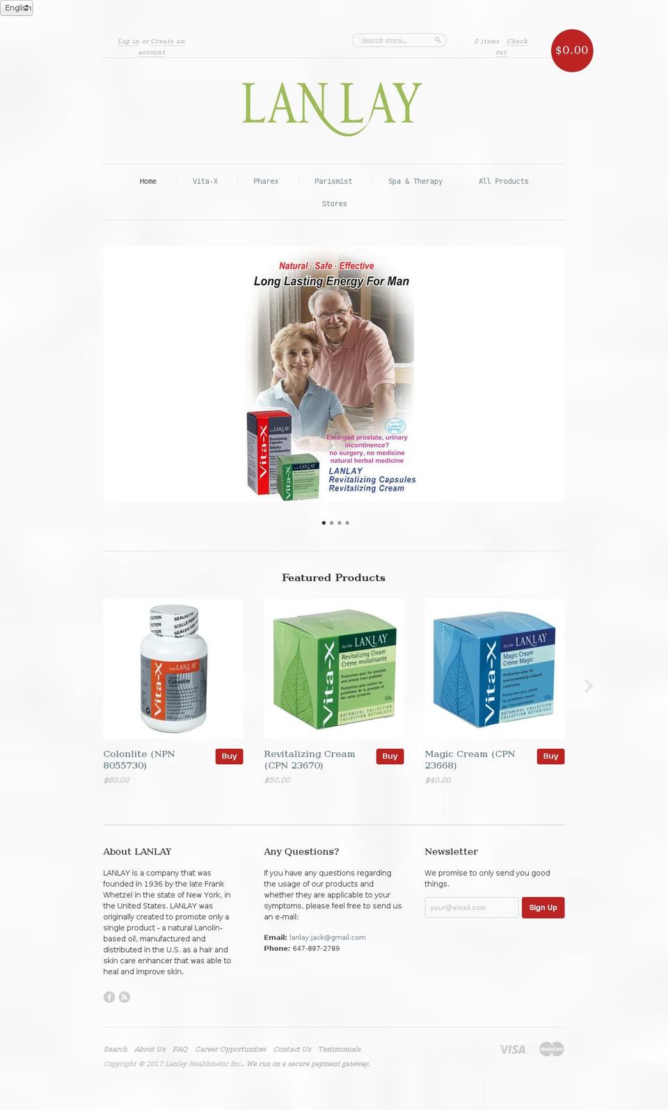 lanlaygroup.com shopify website screenshot