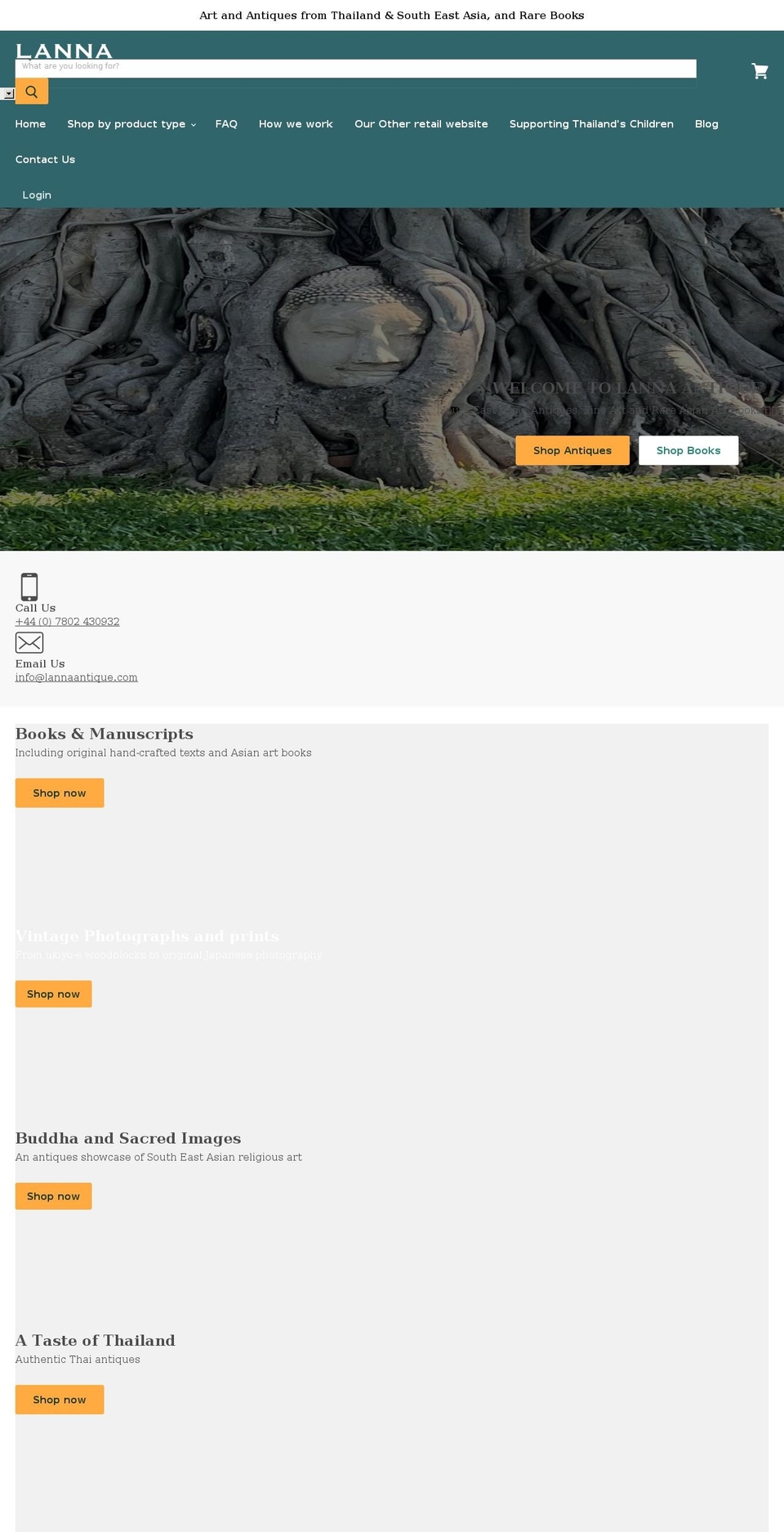 lannaantique.com shopify website screenshot