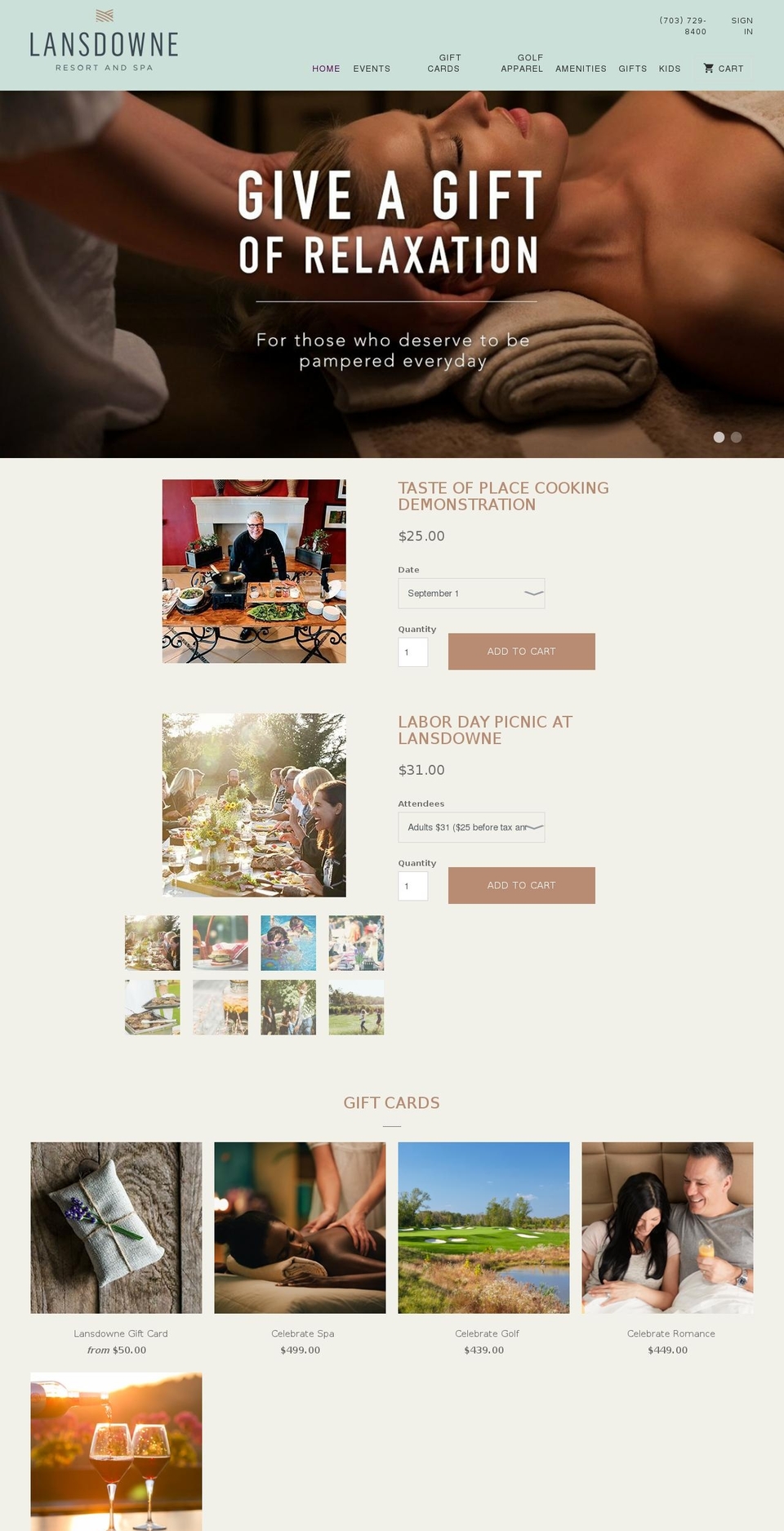 lansdownemarket.com shopify website screenshot