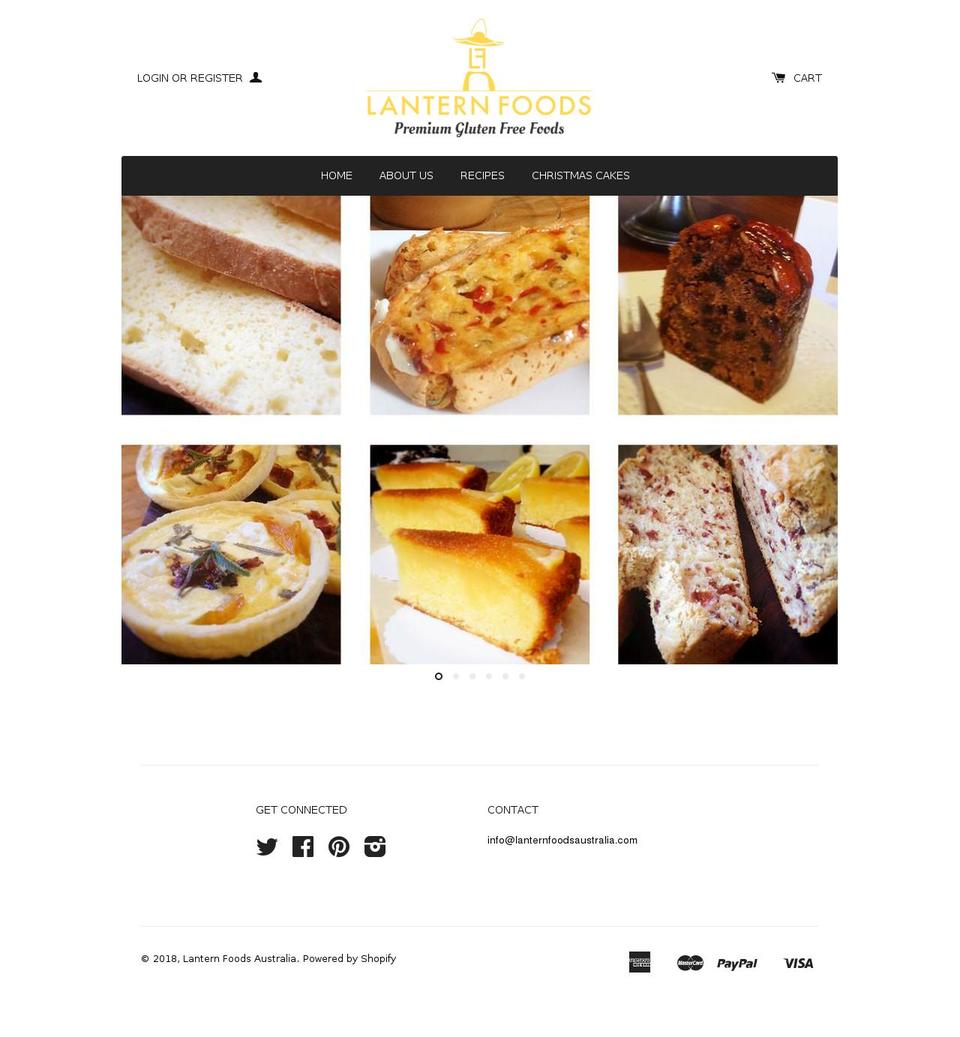 lanternfoodsaustralia.com — Shopify storefront screenshot