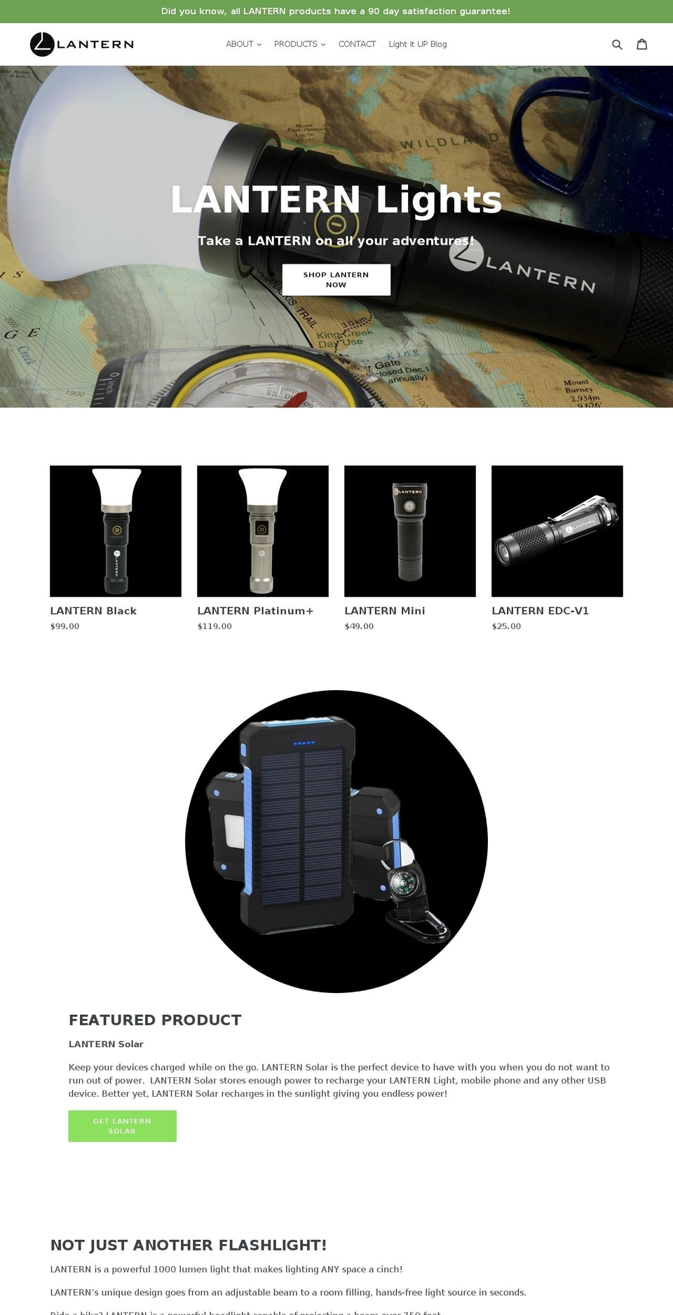 lanternkick.com — Shopify storefront screenshot