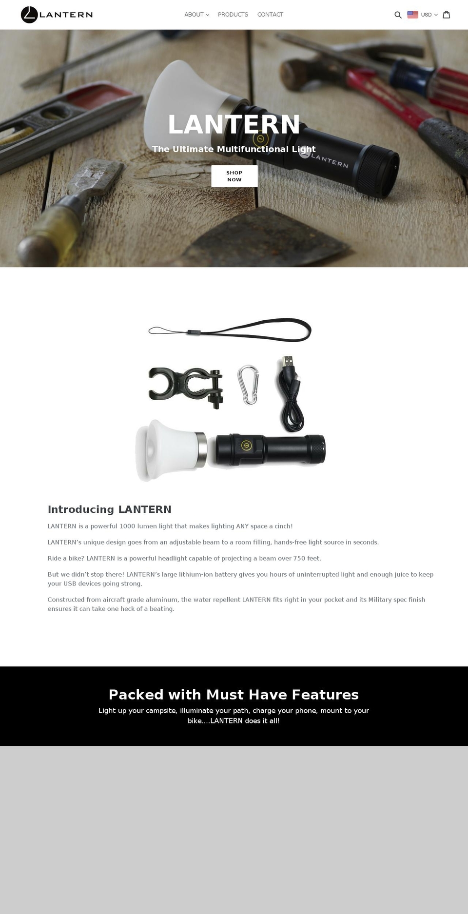 lanternlight.ca shopify website screenshot