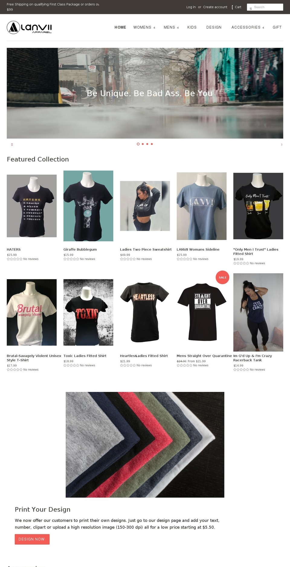 lanvii.com shopify website screenshot