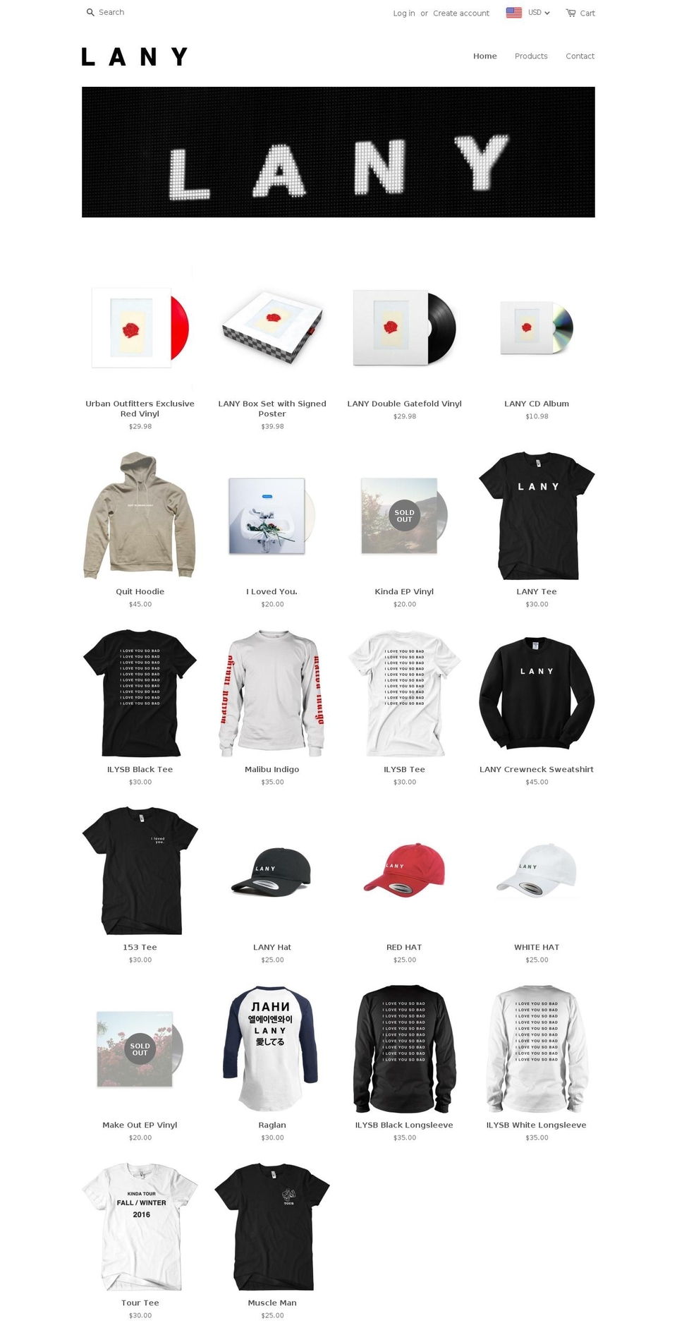 lanystore.com shopify website screenshot