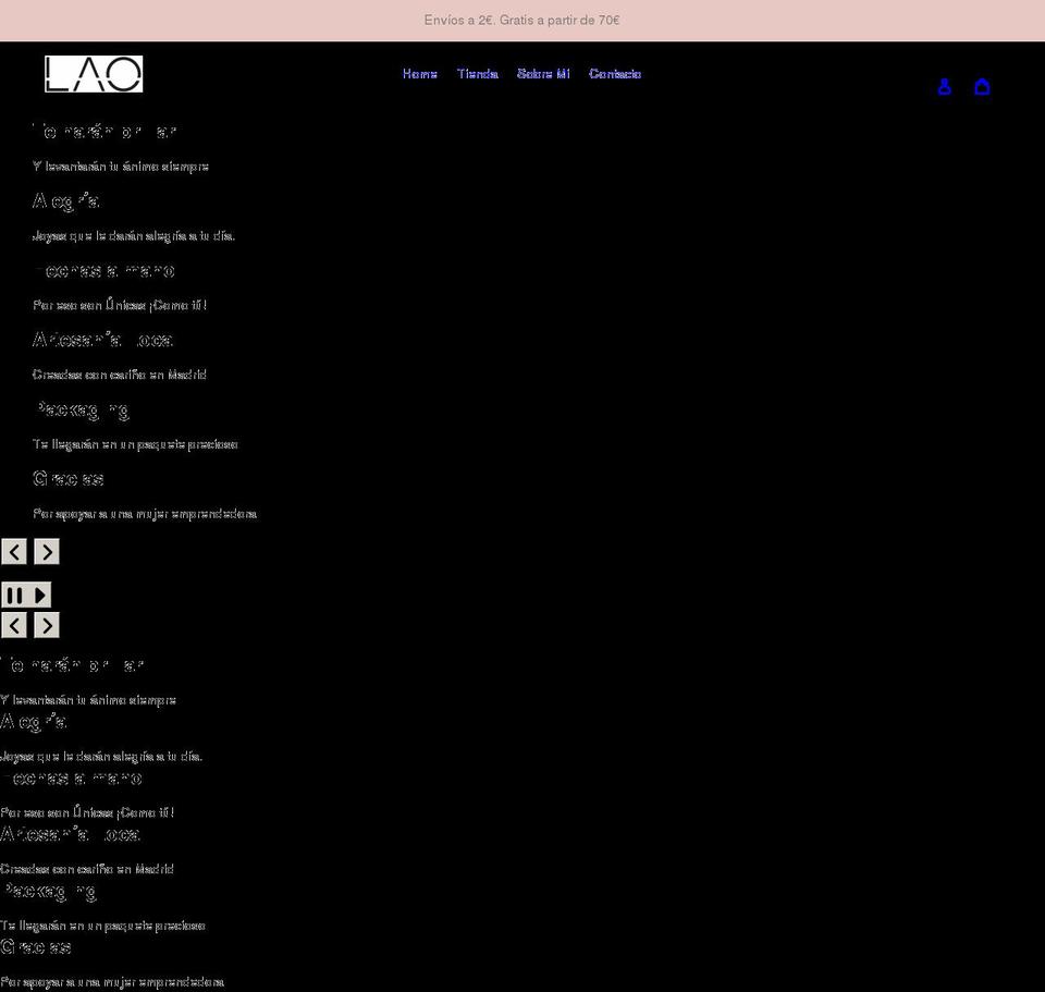 laodesigns.com shopify website screenshot
