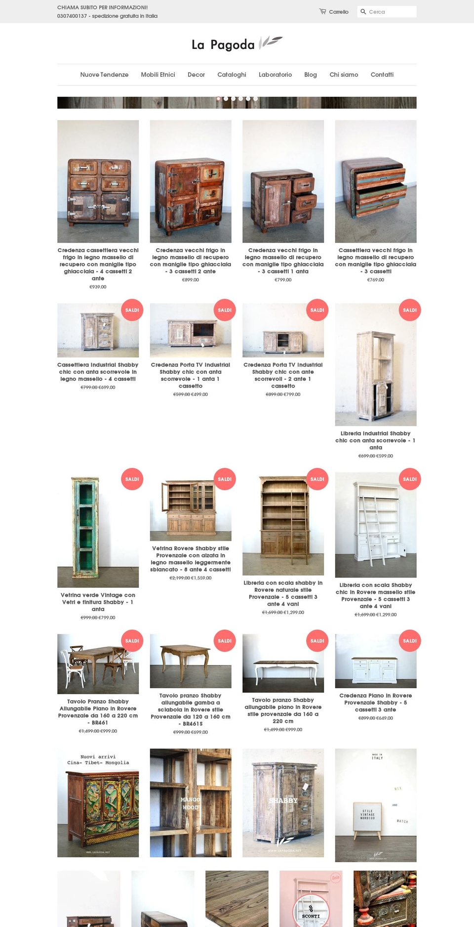 lapagodasrl.com — Shopify storefront screenshot