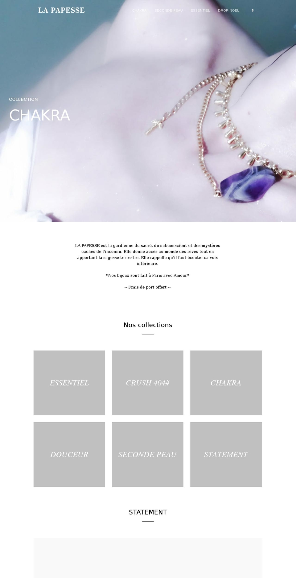 lapapesseparis.com shopify website screenshot