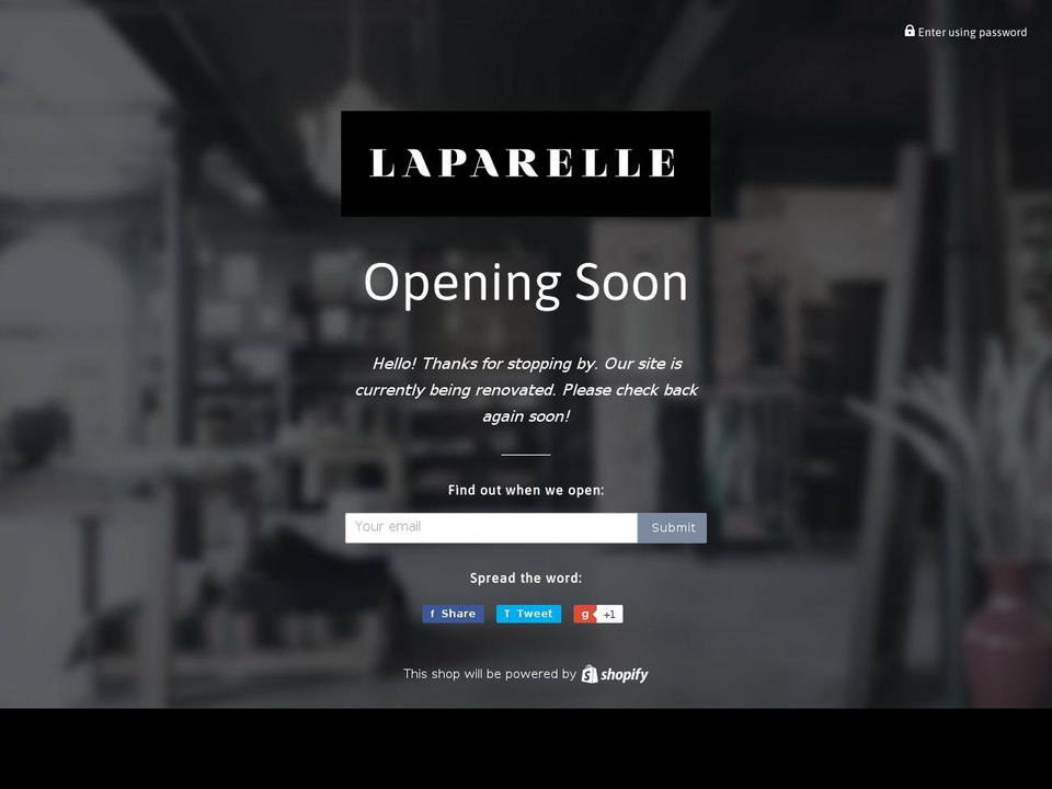 Laparelle - Theme Shopify theme site example laparelle.myshopify.com