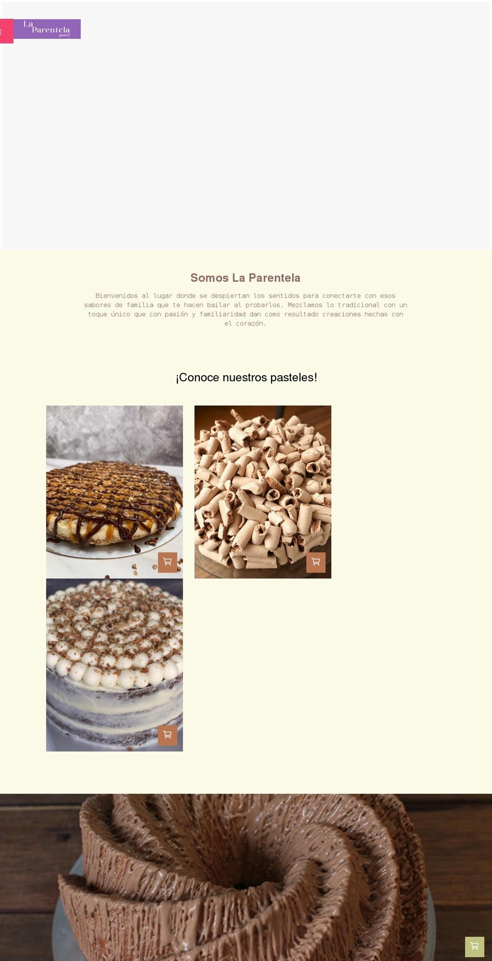 laparentela.com shopify website screenshot